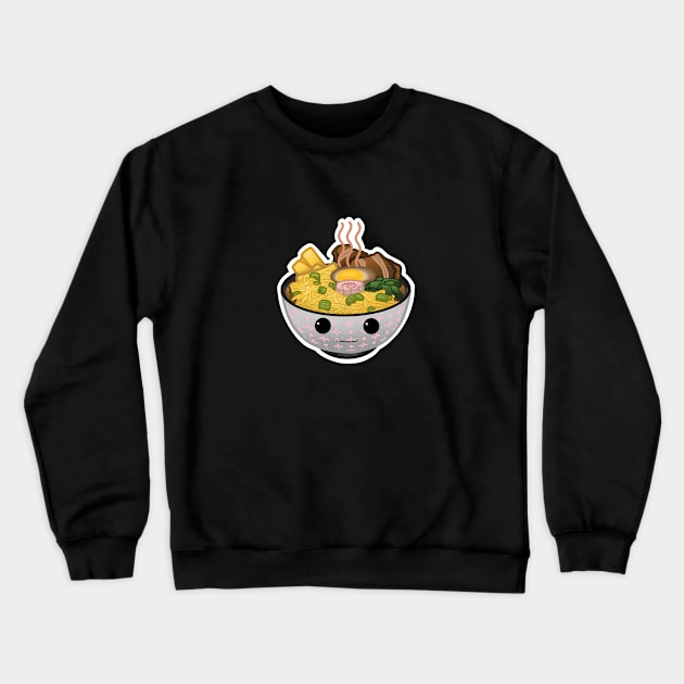 Kawaii Ramen Crewneck Sweatshirt by missfortune-art